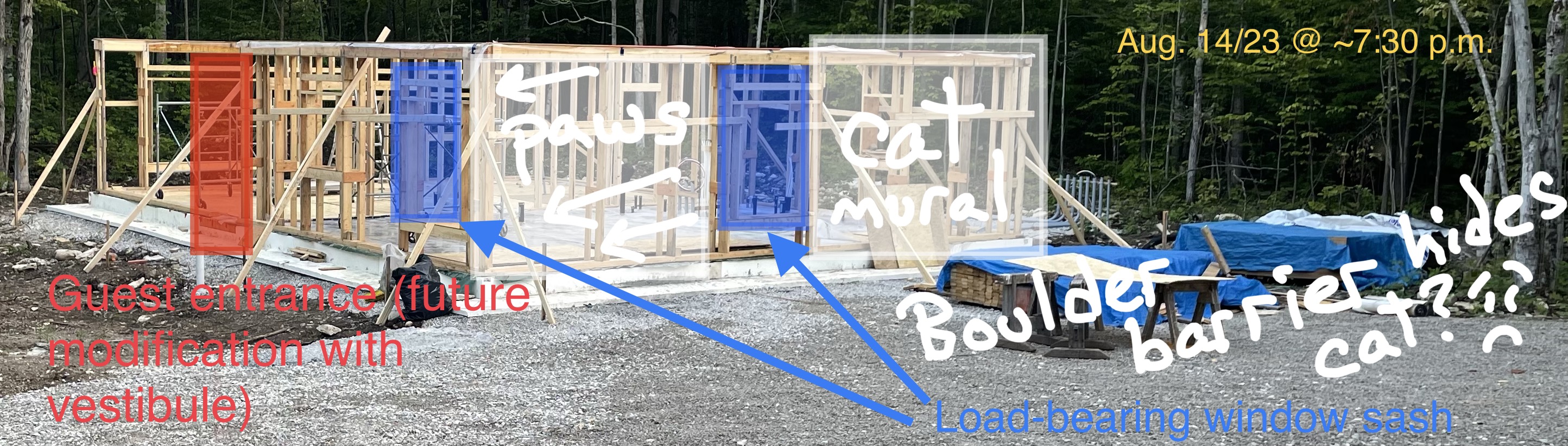 This image illustrates where the mural will eventually be installed.