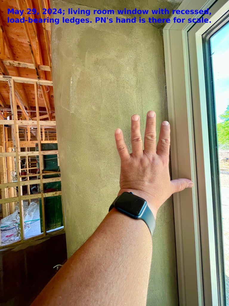 This picture shows the depth of the sitting windows.