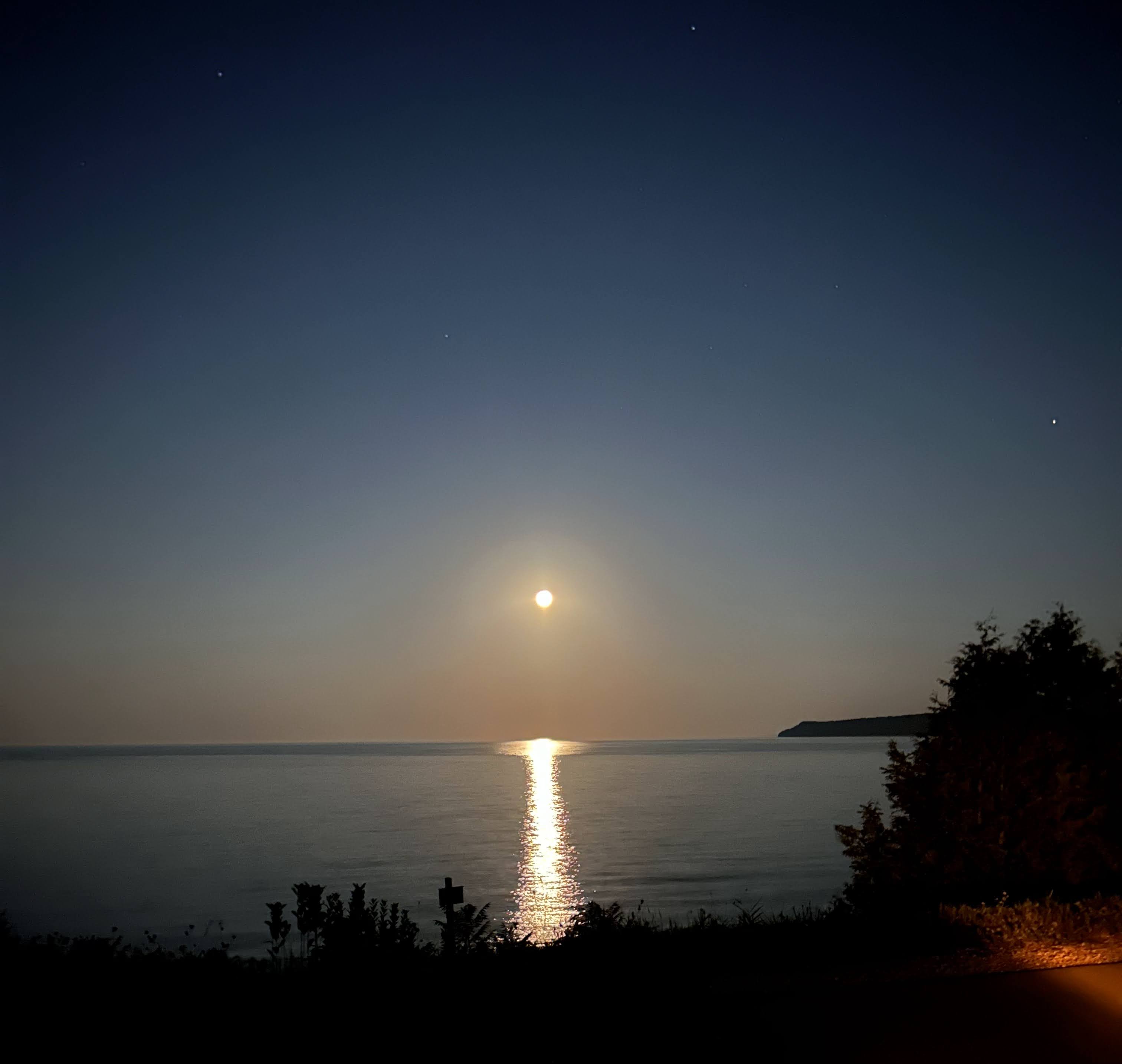 moonlight over isthmus bay