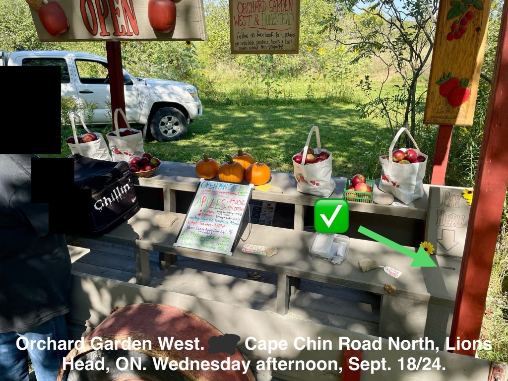 the apples were not as sweet as we hopped