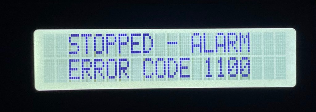 one of many error messages