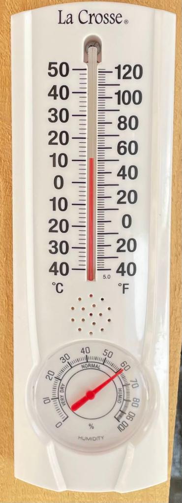 10 degrees celsius exterior temperature in the shade