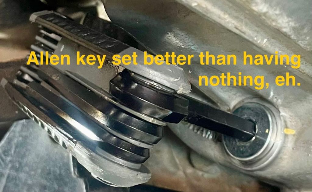 Allen key multi-tool barely fits