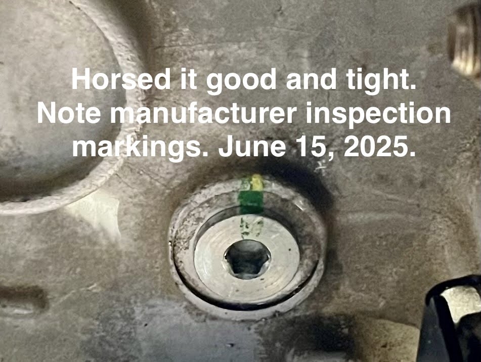 read the service manual for correct torque expectations