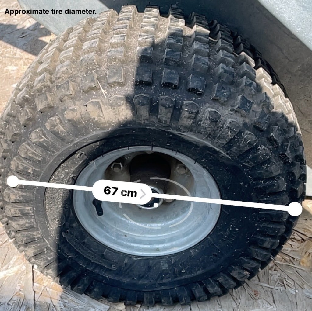 this bush buggy tire has a slow leak in it and needs an inner-tube