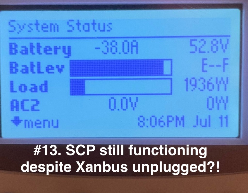 our electrician set up a control panel that runs independently from the insight module