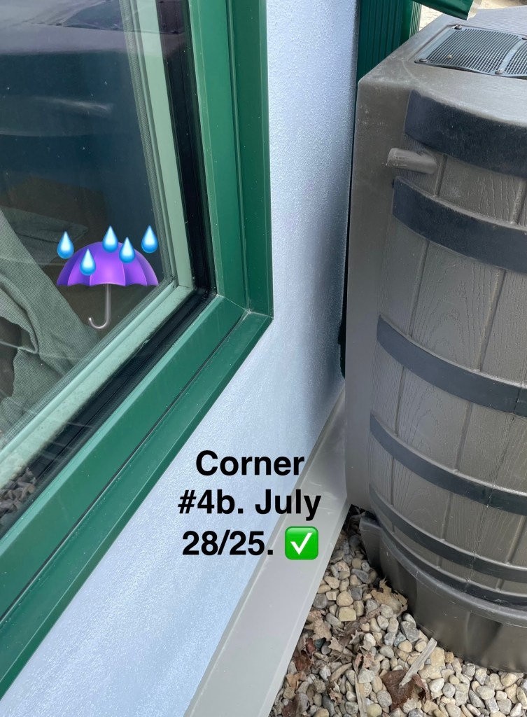 proof of repair 7 and monitoring repaired window sill