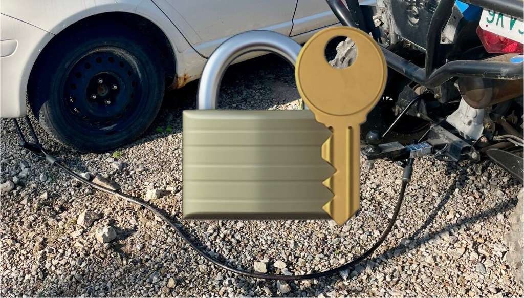 the atv is locked up