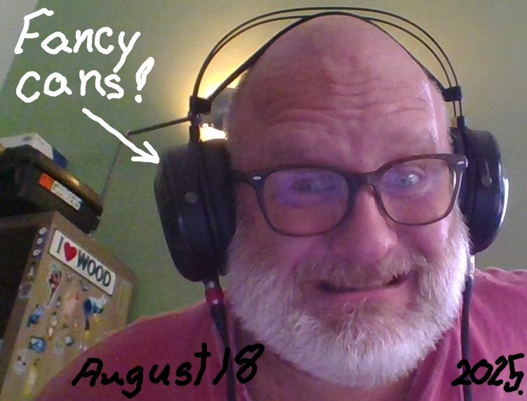Paul is wearing audio headphones as a way to insulate himself from external stimuli.