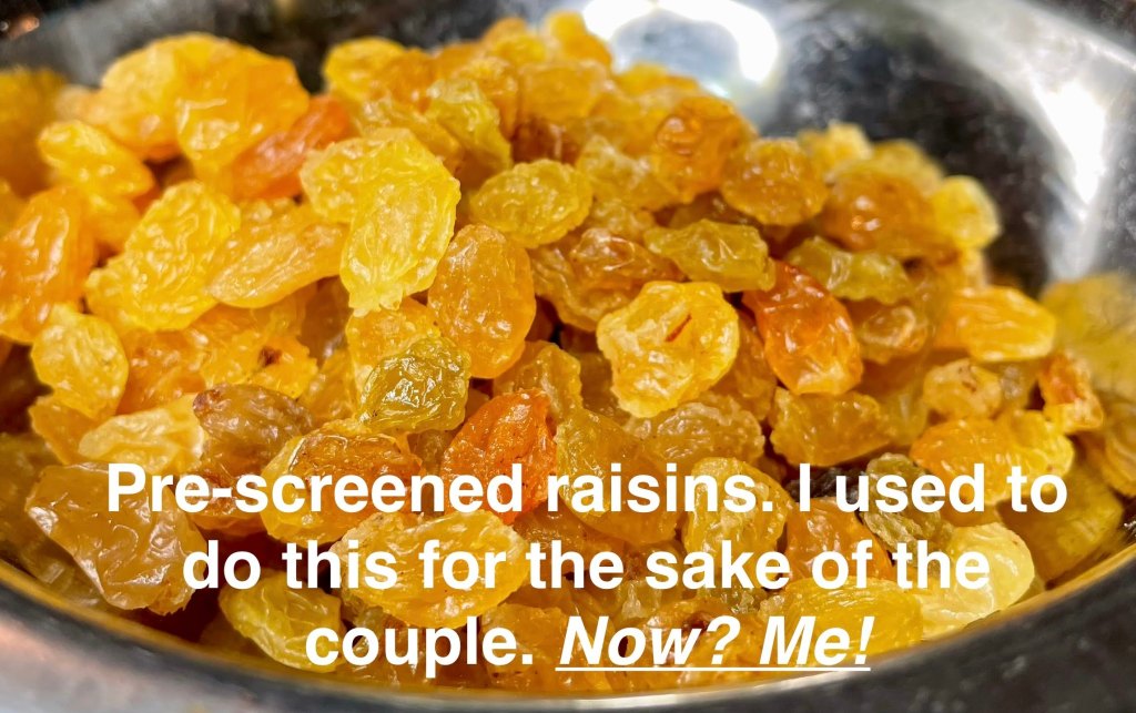 close-up of raisins