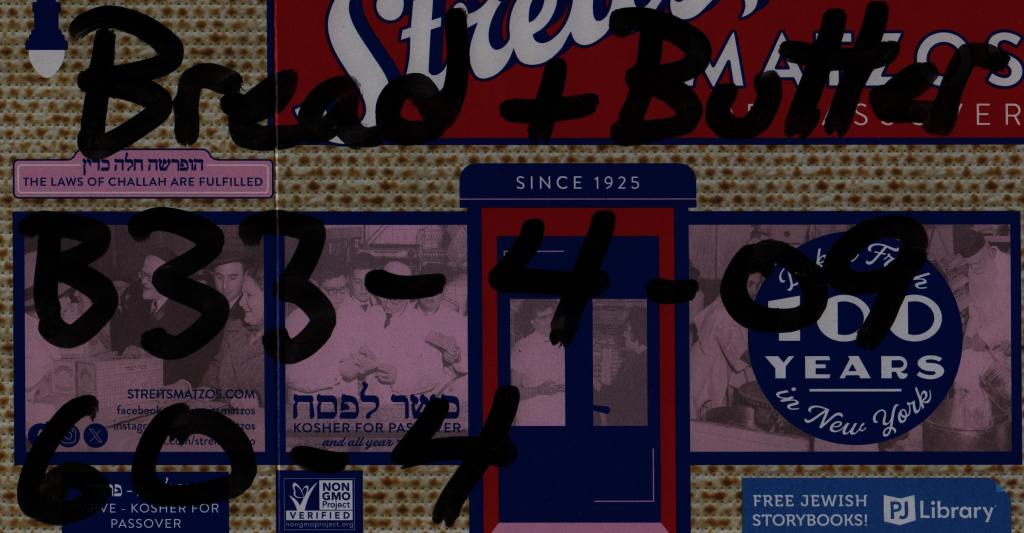 Paul being silly about using solvent-based markers. Code for paint tinting.