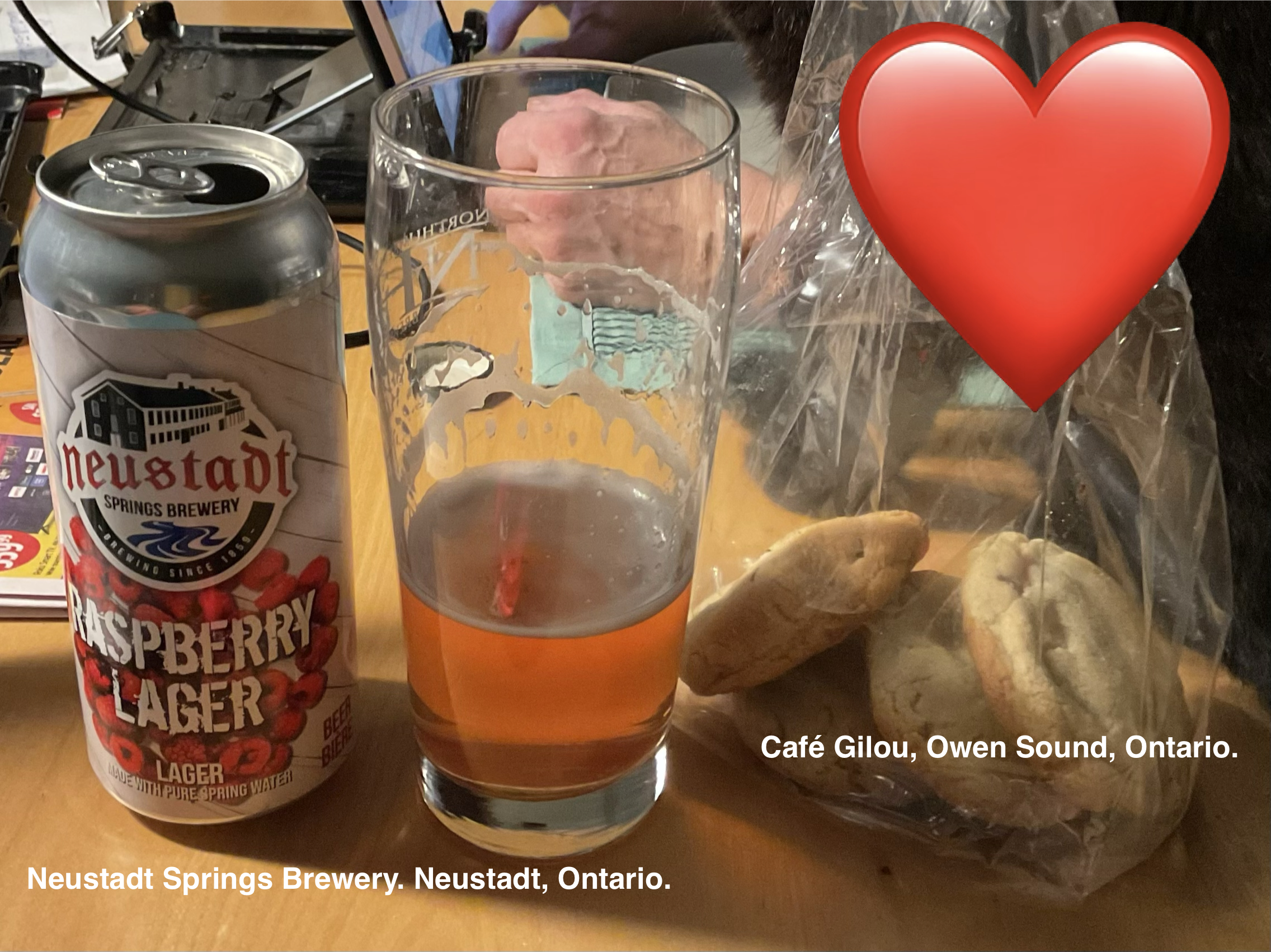 neustadt beer and cafe gilou cookies