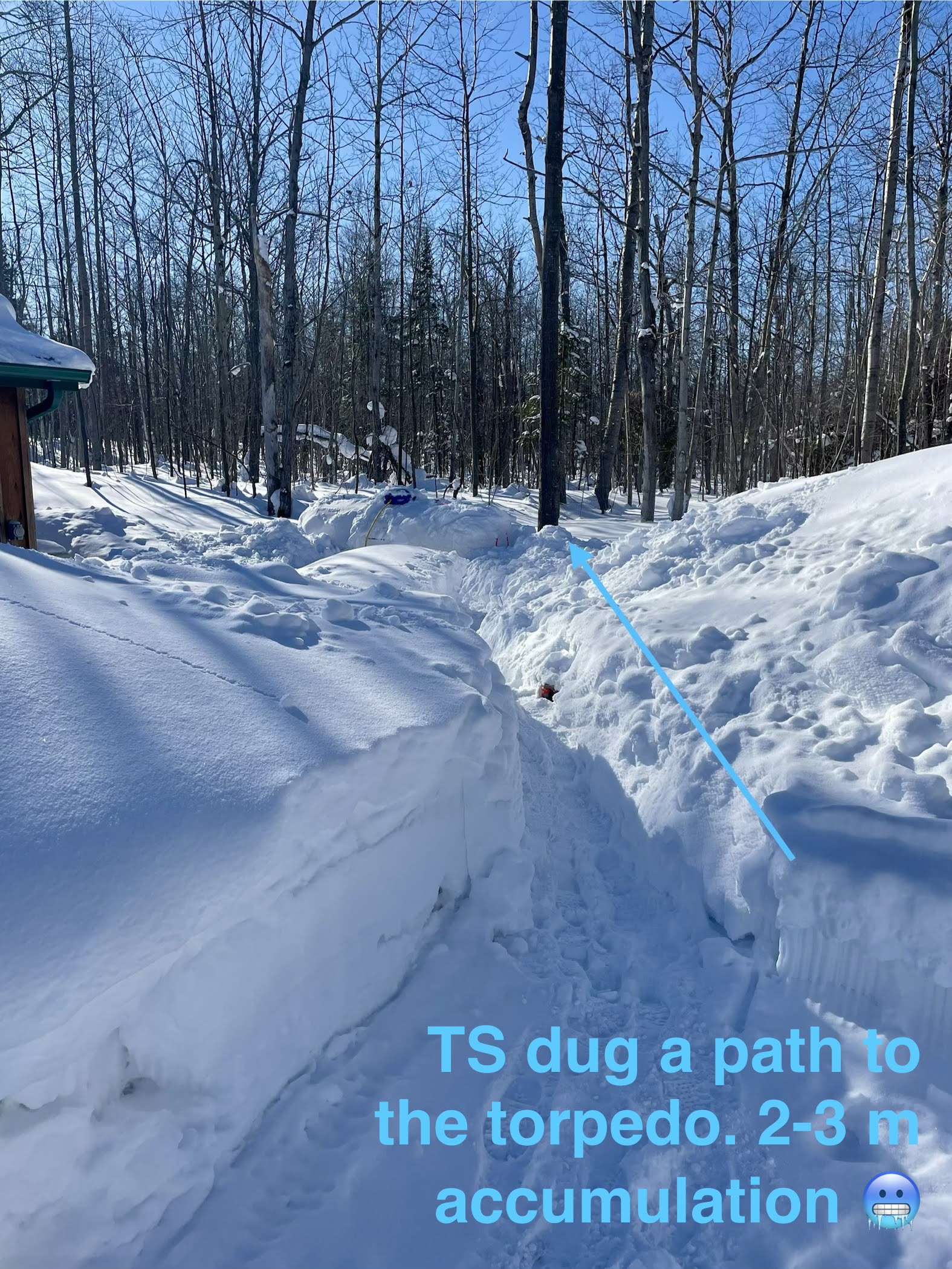 Our propane supplier needs access to the fuel tank all year round.