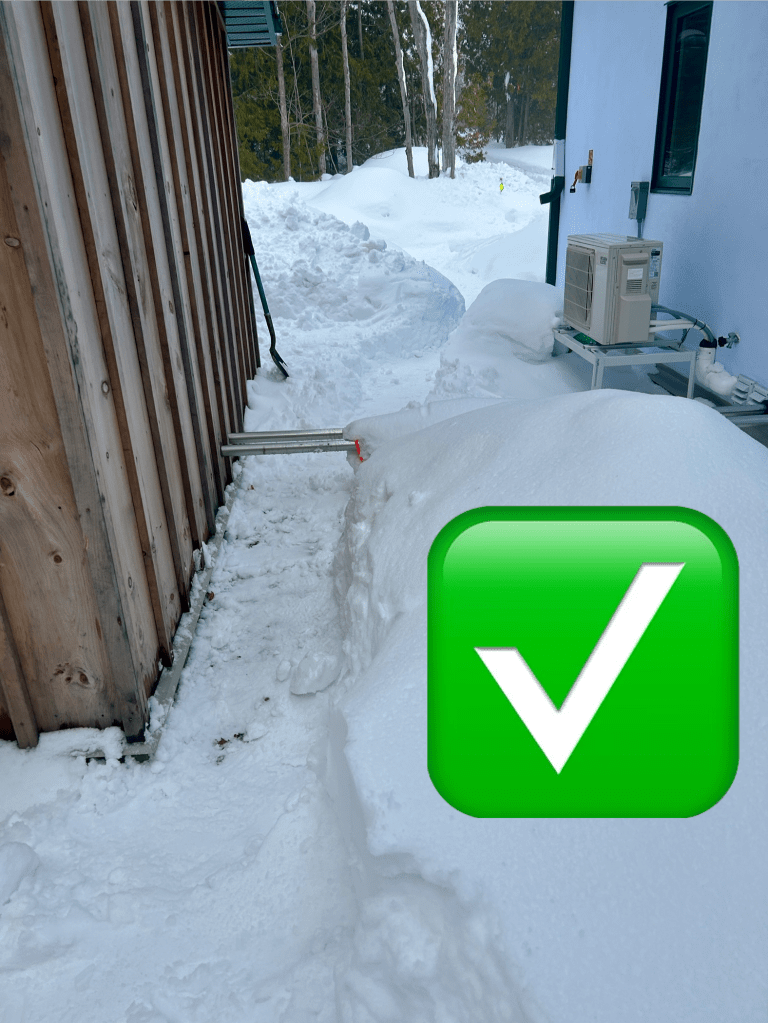 sliced away the excessive ice from the skirt