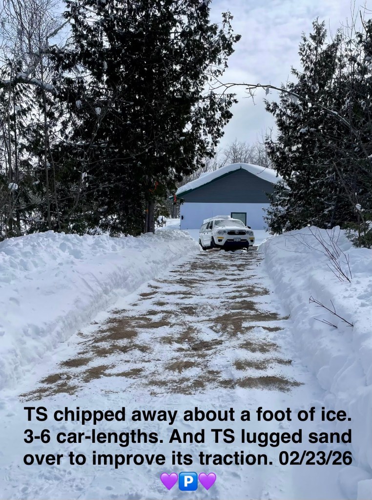 Before the tractor arrived. See the truck?