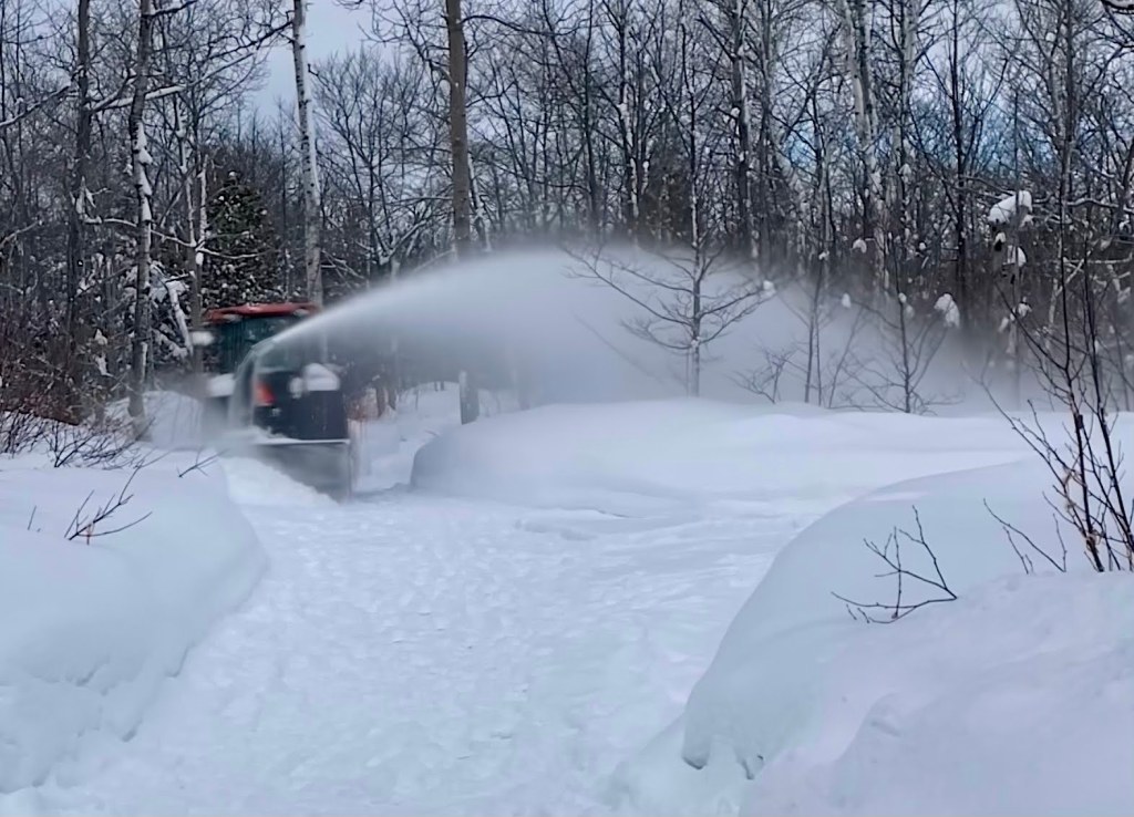 Brock had to cut a swath and widen my path.