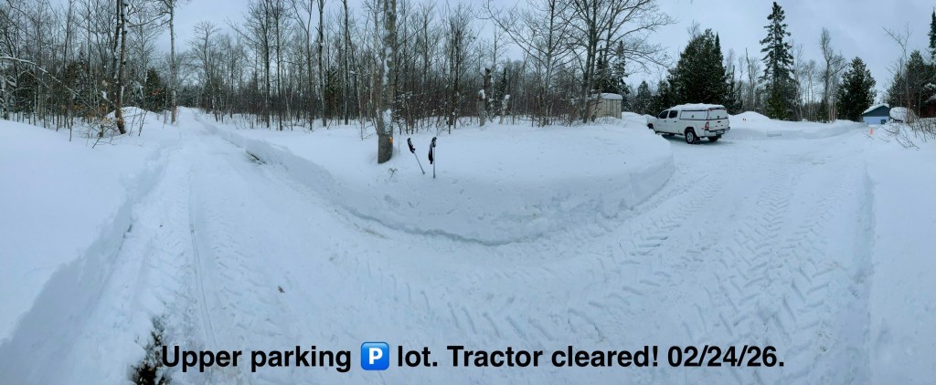 Tractor cleared, and a fucking unstuck truck.