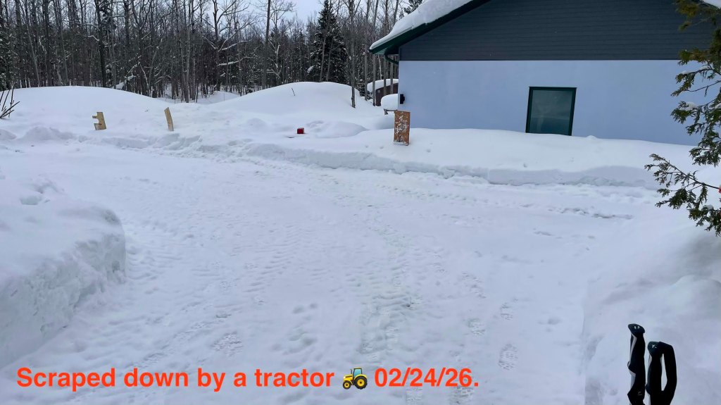 There's a sled nearby. No parking!!!!!!