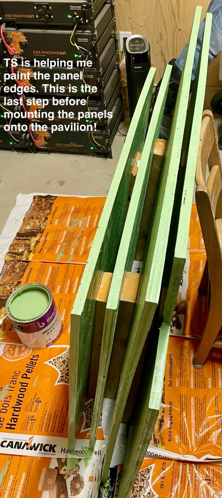 paint the edges to reduce water ingression.