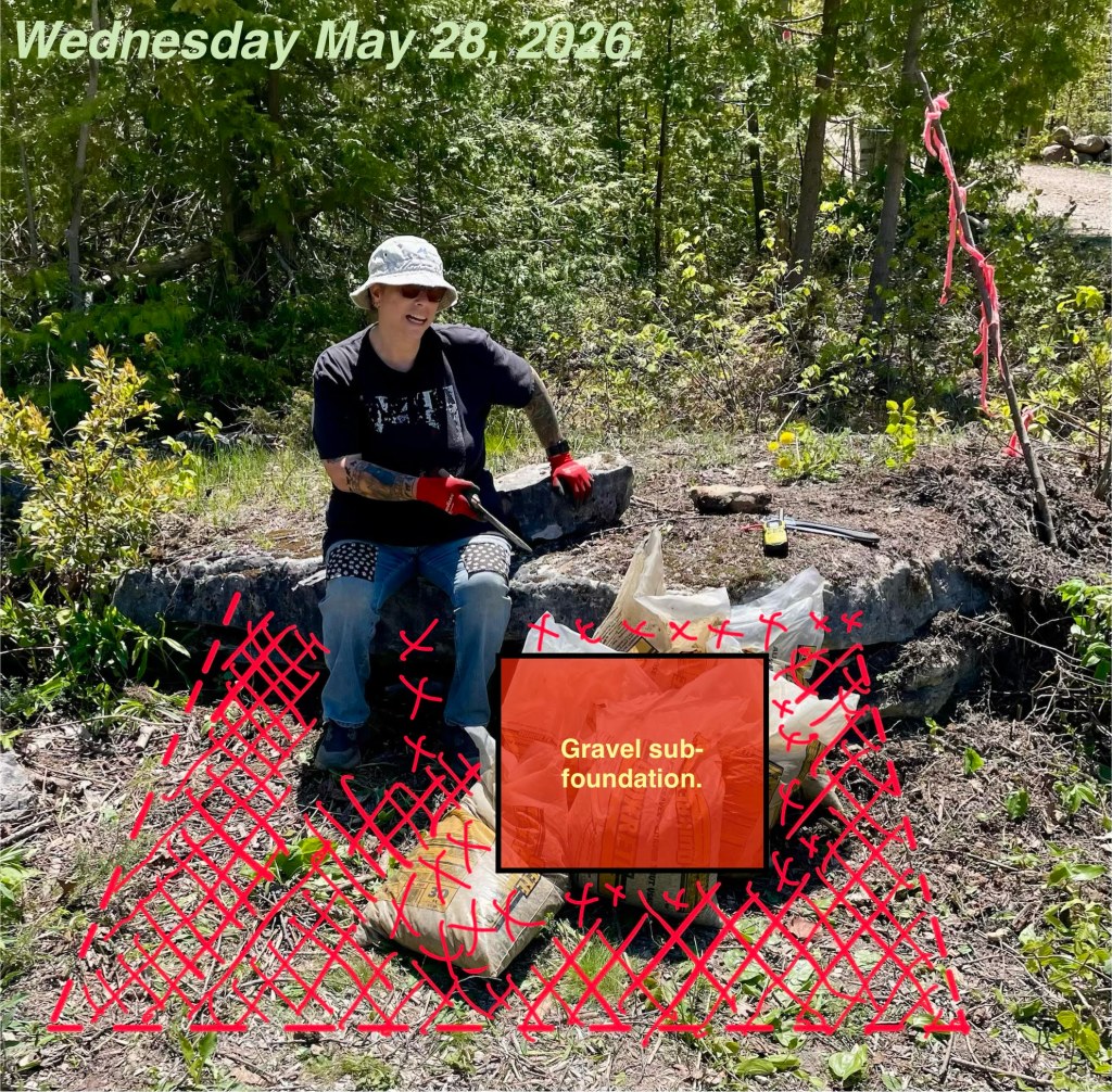 grubbing out the site