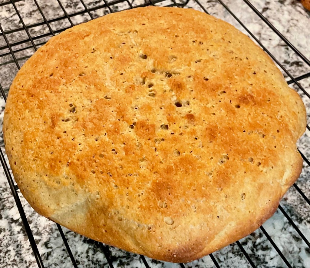 Here's the bread after it was baked.