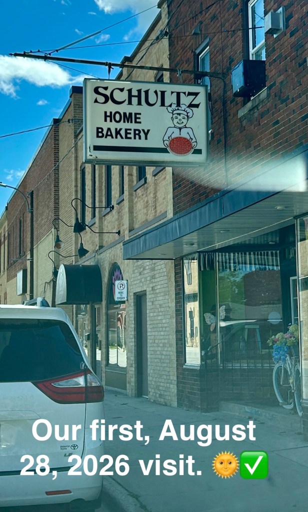 Schutz bakery, on a side street in Hanover, Ontario.